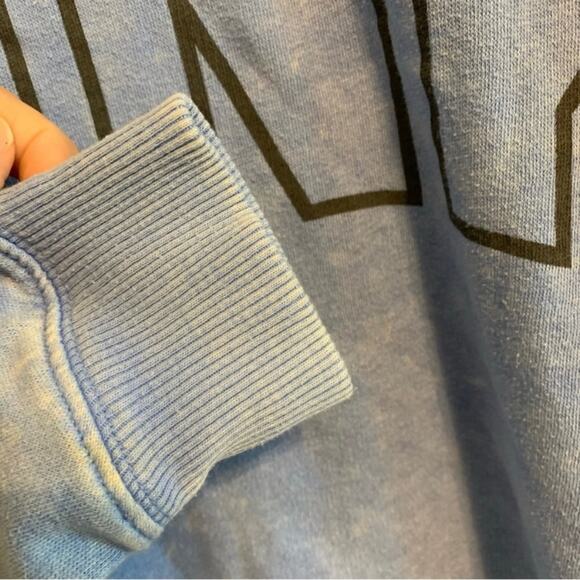 PINK Periwinkle Blue Fade Crew Neck Sweatshirt - Picture 6 of 11